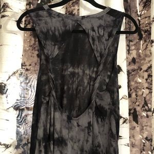 Gothic tie dye with open back